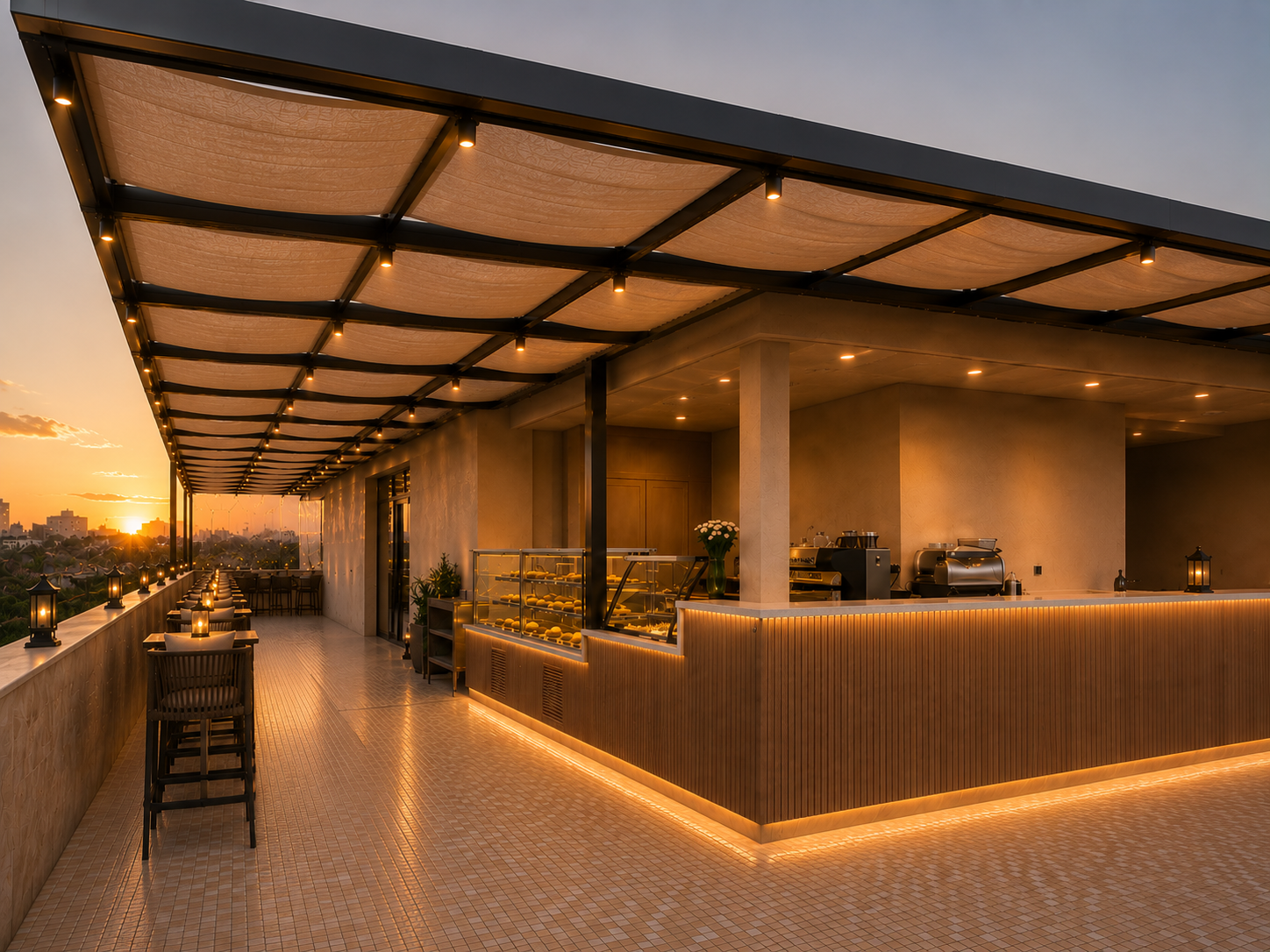 Rooftop bar concept visualization