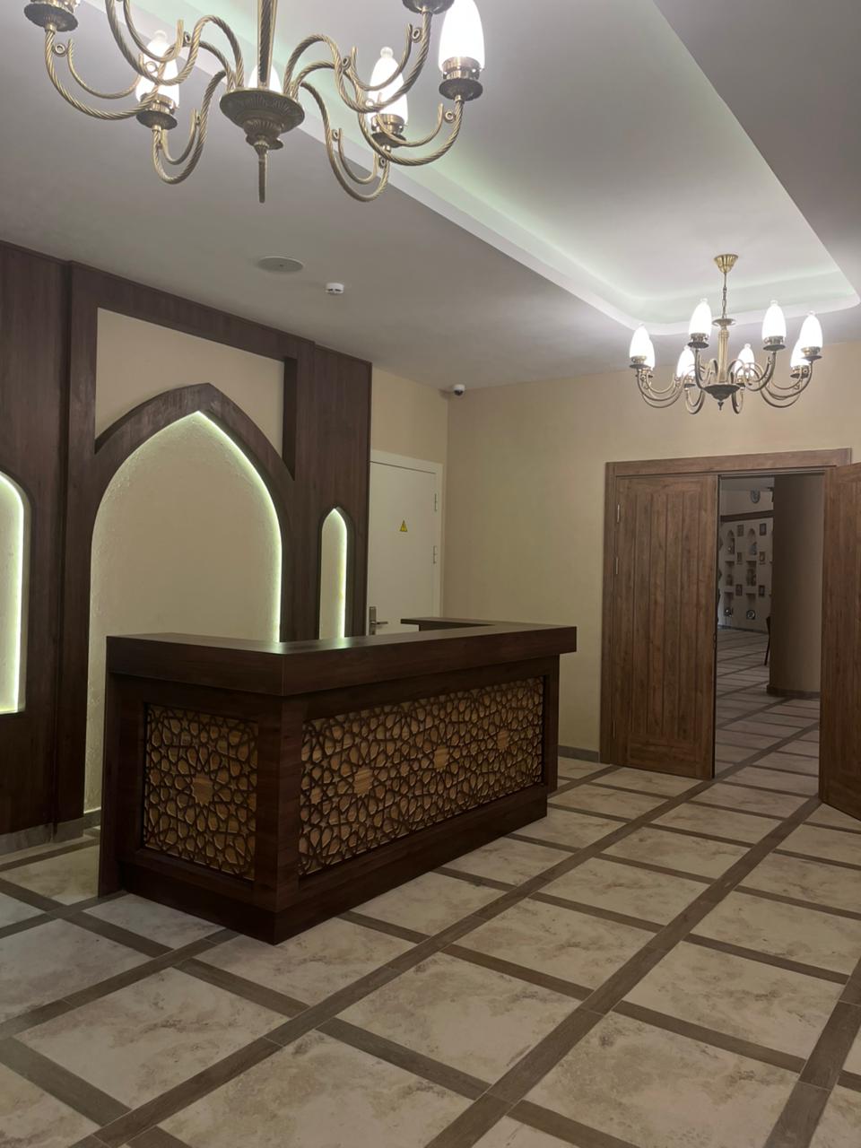 Reception desk and arrival lobby